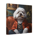 Maltipoo Smoking Blunt Canvas – Baked Breeds Stoner Dog Art