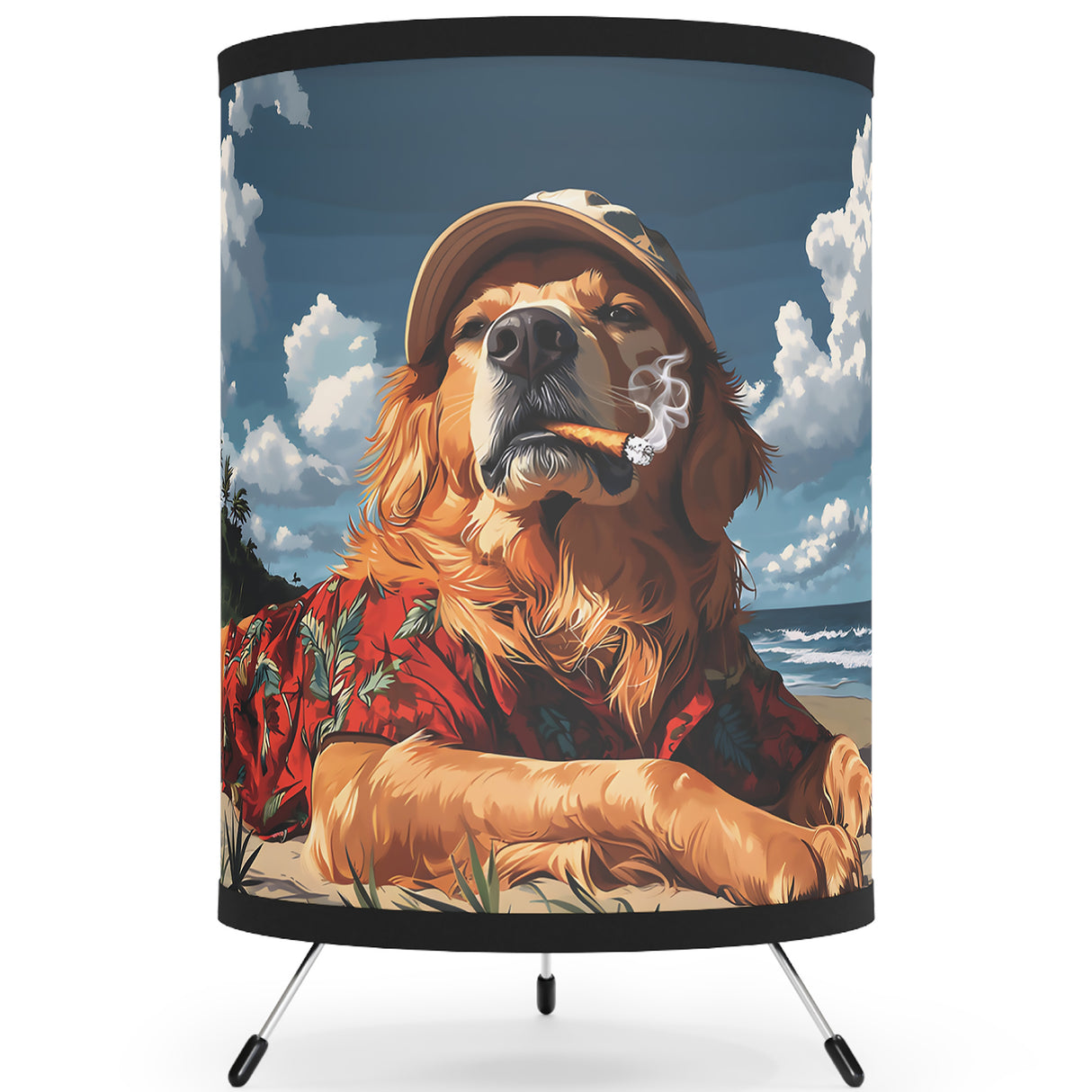 Stoner Dog Tripod Lamp – Weed Lamp for Chill Vibes & Stoner Decor