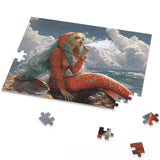 Mermaid Getting Stoned Jigsaw Puzzle – 120, 252, or 500 Pieces | Smoking Mermaid Gift for Stoners | Fantasy Puzzle