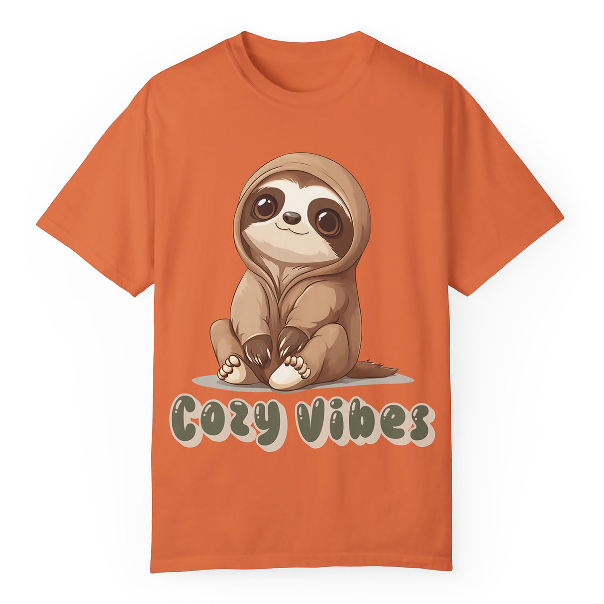 Cozy Vibes Sloth T-Shirt – Super Soft and Pre-Shrunk Unisex Comfort Tee