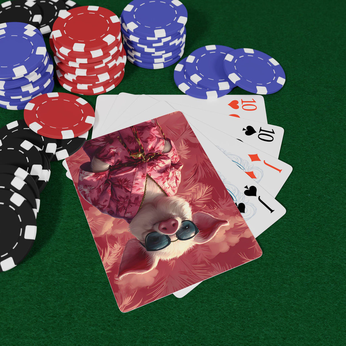 The Pimp Pig – Stoner Playing Cards with Swagger