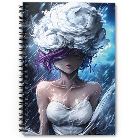 Cloud Head Dreams Spiral Notebook – Ruled Line | Stoner Aesthetic Journal