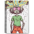 Trippy Mind Melt Spiral Notebook – For Stoners, Dreamers, and Doodle Junkies