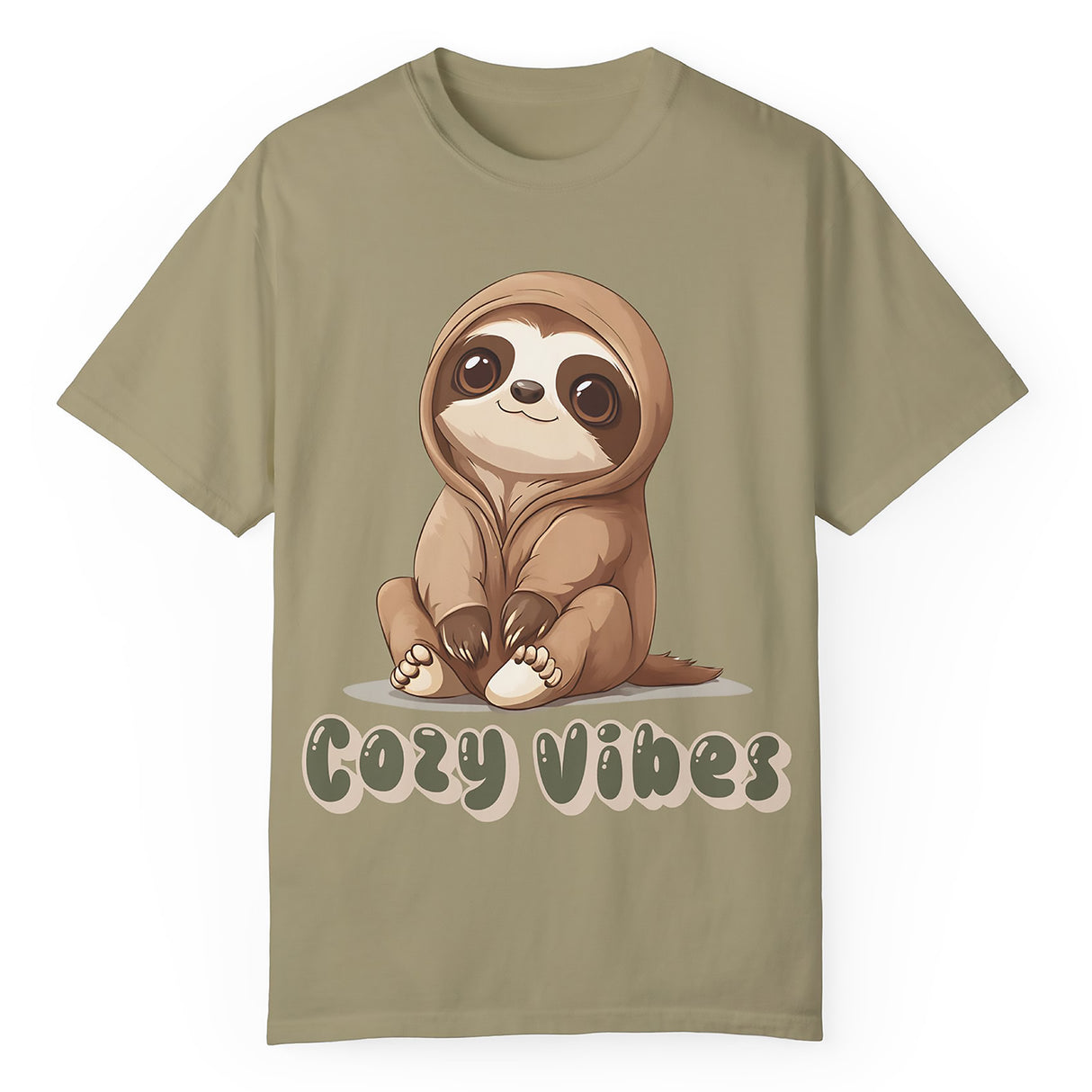 Cozy Vibes Sloth T-Shirt – Super Soft and Pre-Shrunk Unisex Comfort Tee