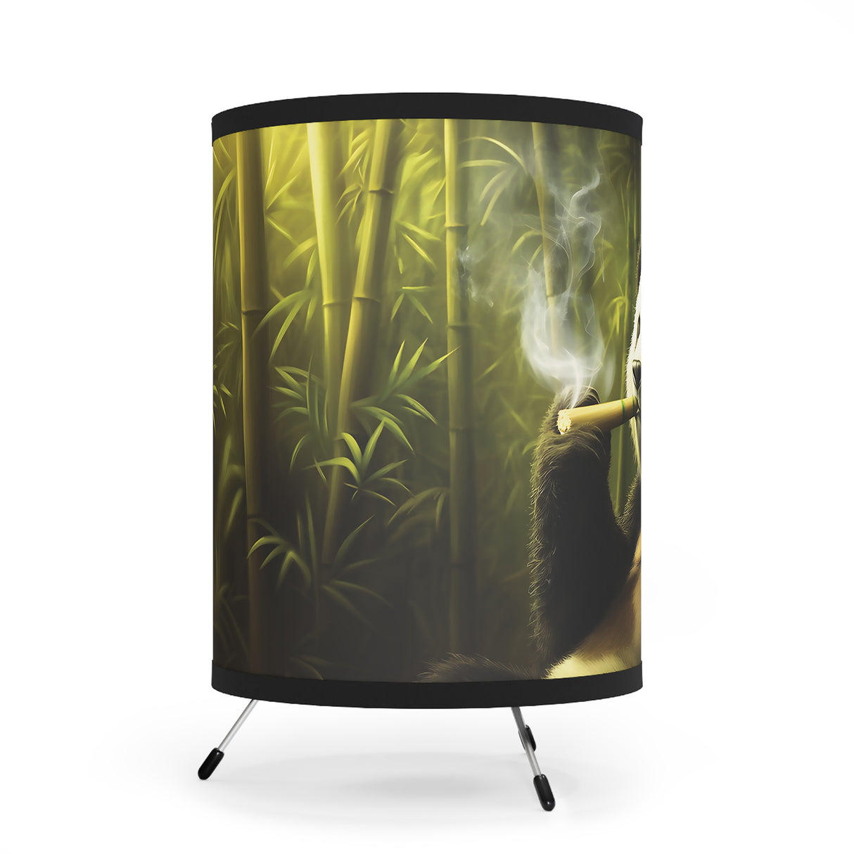 Panda Tripod Lamp with High-Res Printed Shade – Perfect for Home Decor & Unique Gifts