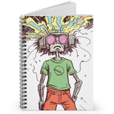 Trippy Mind Melt Spiral Notebook – For Stoners, Dreamers, and Doodle Junkies