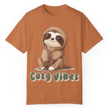 Cozy Vibes Sloth T-Shirt – Super Soft and Pre-Shrunk Unisex Comfort Tee