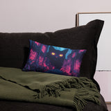 Psychedelic Cat Pillow – Stoner Room Decor, Trippy Aesthetic Accent
