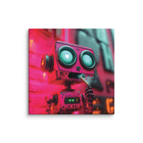 "Love at First Puff" – Smoking Robot Stoner Wall Art | Trippy Canvas for Stoner Room Decor