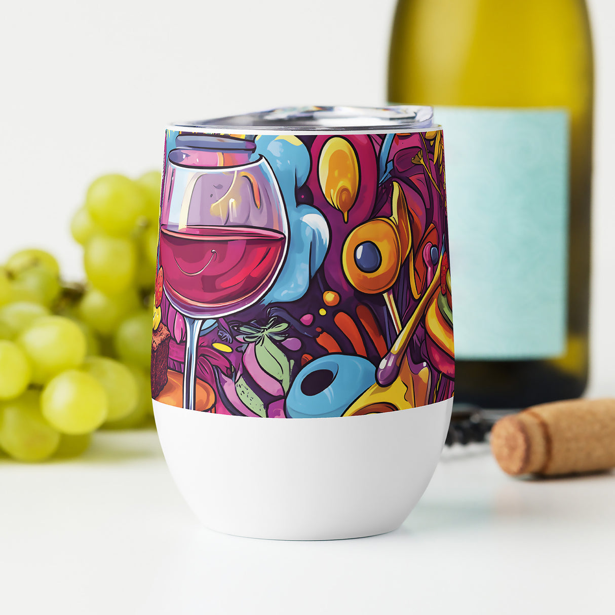Pairs Well With Edibles Wine Tumbler – Funny Stoner Gift, Insulated Stainless Steel Tumbler